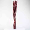 Pleaser - ADORE3063 Platform overknee Boots - Burgundy Product image